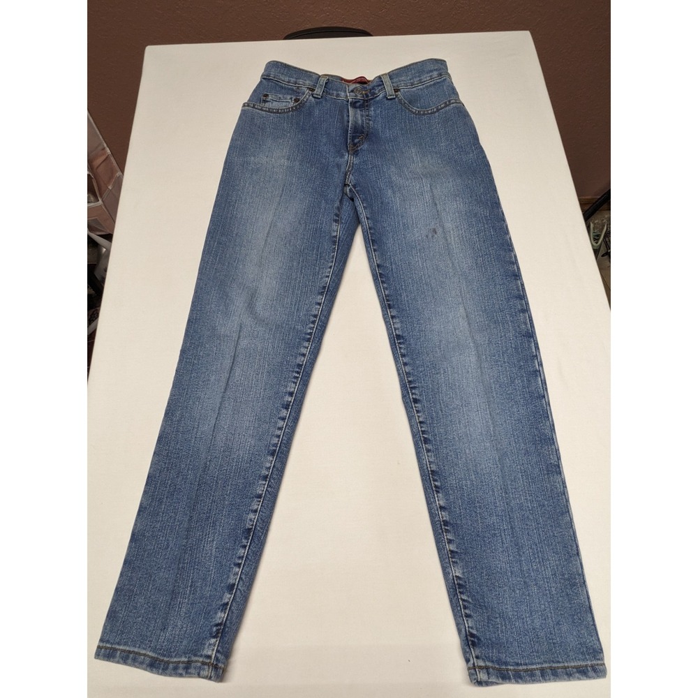 Levis 550 Womens 6M Classic Relaxed Tapered Stretch Jeans Blue Medium Wash 2004